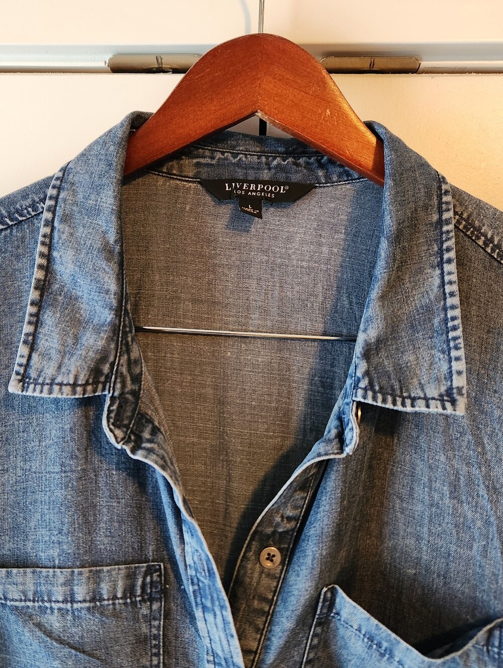 Button Down Lyocel Shirt - Picture 4 of 7